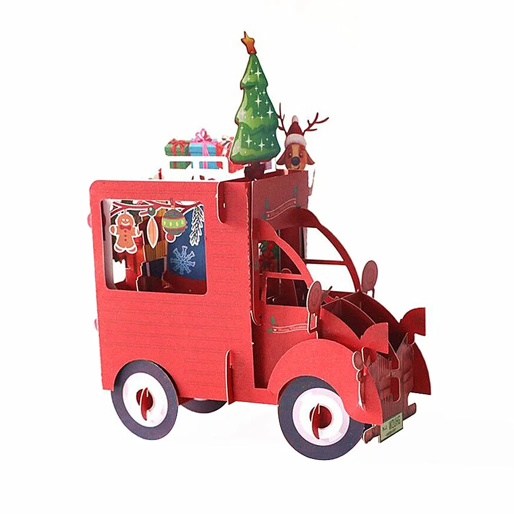 Рождественские 3D карты детали о всплывающие рождественские украшения для дома