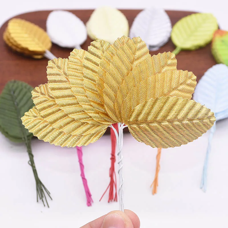 Искусственные зеленые листья 40 шт. искусственные цветы для свадьбы дня рождения