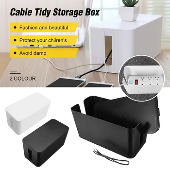 

Cable Tidy Storage Box Safety Power Cord Socket Case Organizer Practical Home Office Wire Management 23x11.2x11.5cm Dustproof