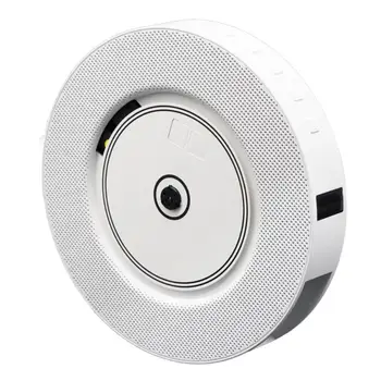 

Portable Wall Mounted CD Player Stereo Surround Sound HiFi FM Radio Bluetooth 4.2 DVD Music Player with Remote Control