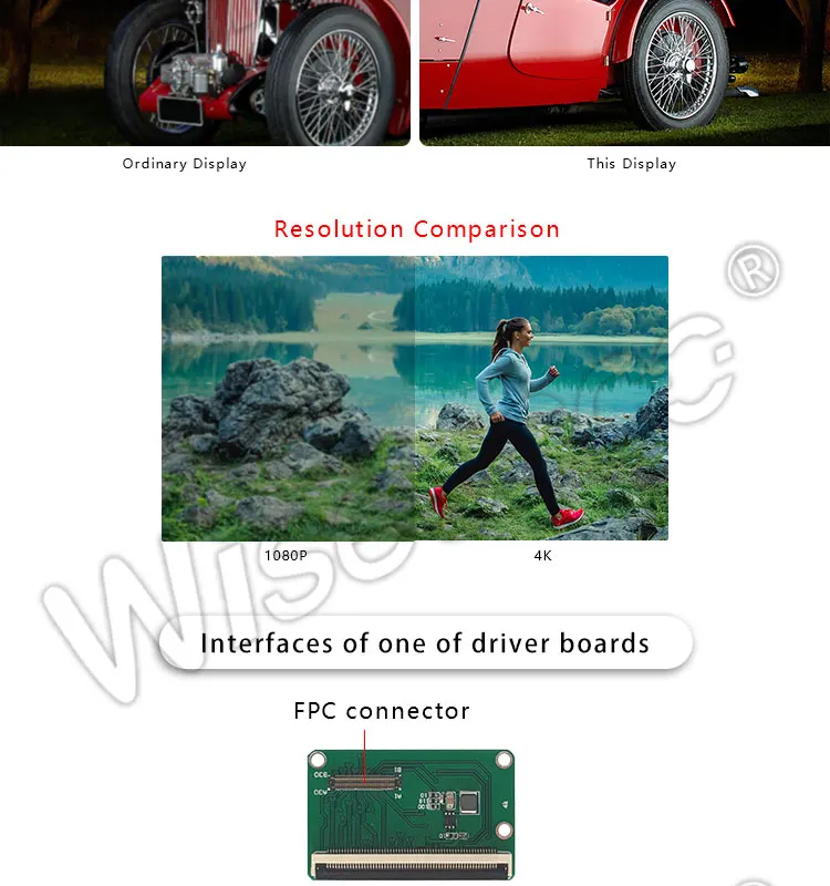 Wiscoco 5,5 дюймов 4K TFT lcd 2160*3840 UHD экран с mipi HDMI драйвер платы для мобильного телефона дисплей