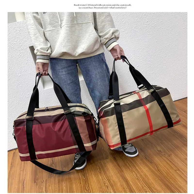 Yoga Gym Bag For Women Design 2021 Brand Travel Bag Nylon Airport Duffel Bag Large Capacity Clothes Holiday Weekend Handbag Sac