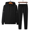 Spring Autumn leisure sports men big size sweatsuits men's sportswear oversized jogger suits cotton men sweat suit set 8XL 9XL ► Photo 2/5