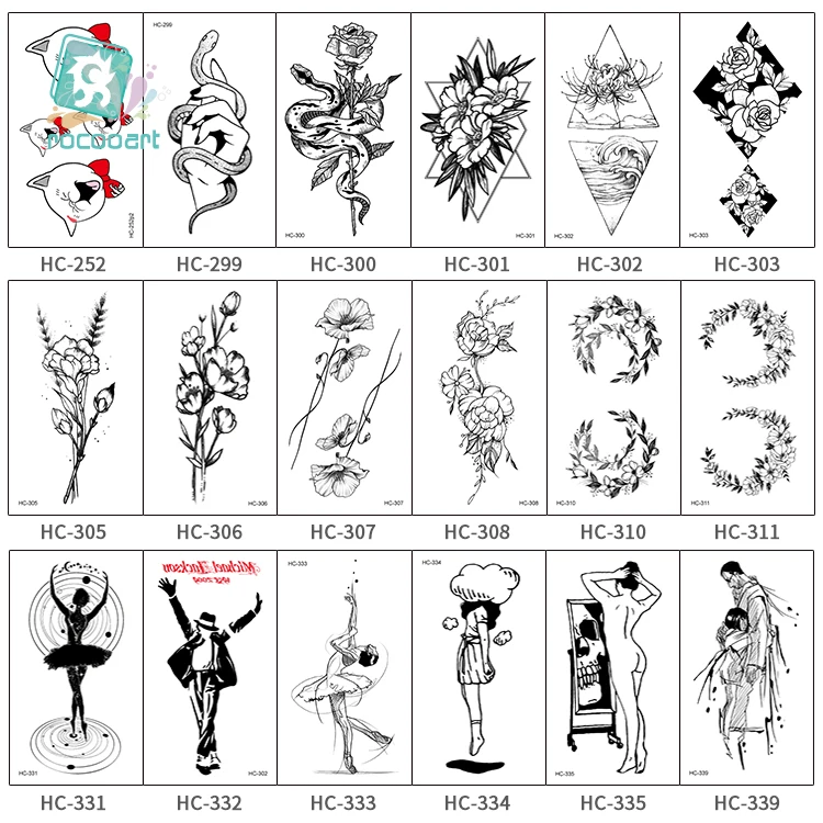 MB цветок Змея поддельные татуировки милый кролик Tatuajes Tatuagem танцы король татуировки боди-арт водостойкие временные татуировки наклейки