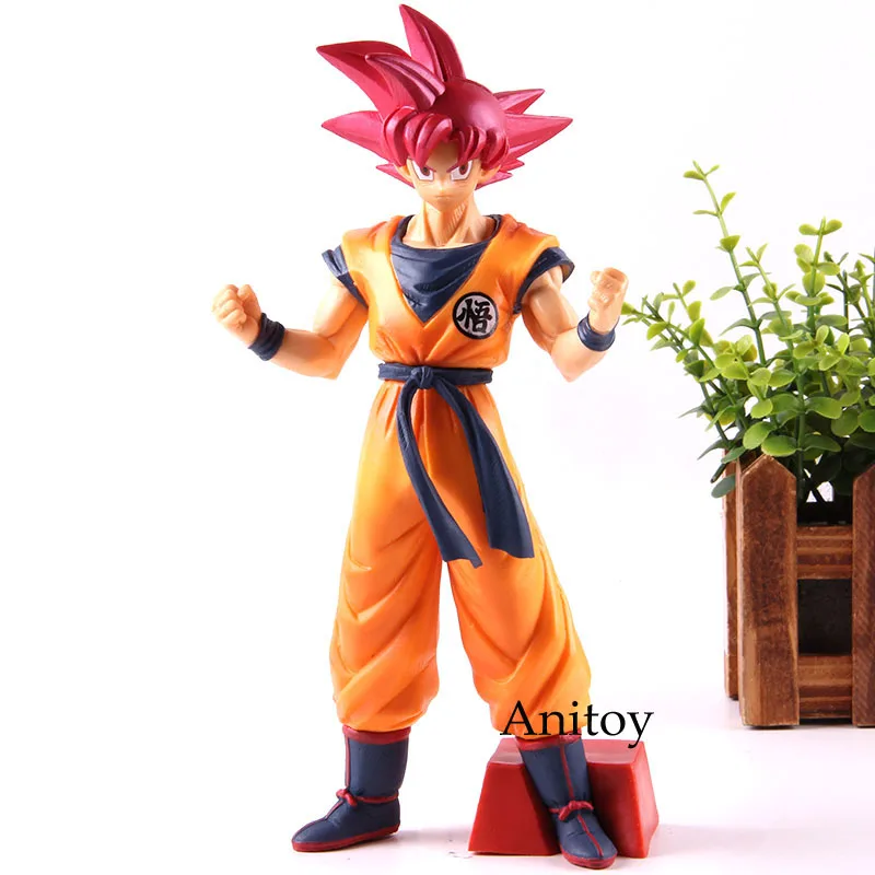 Аниме Dragon Ball Z Сон Гоку красные волосы фигурка ПВХ Коллекция Модель игрушки Choukokubuyuuden Супер Saiyan God Gokou