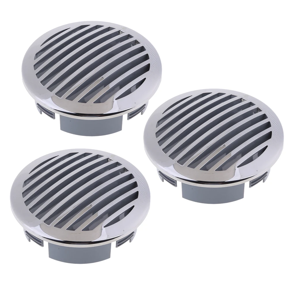 3 шт. 4-дюймовый Нержавеющая сталь круглый Louvered воздушного потока, устанавливаемое на вентиляционное отверстие в салоне автомобиля для морской лодки Замена 100 мм