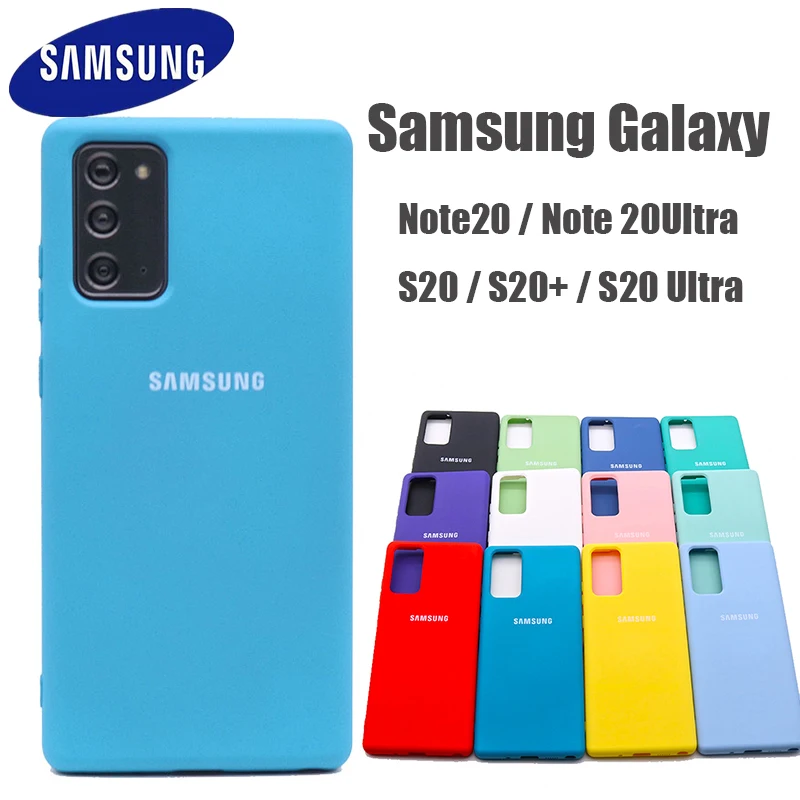 Чехол для Samsung Note 20 из жидкого силикона мягкая задняя крышка Galaxy Ultra S20 Plus ультра