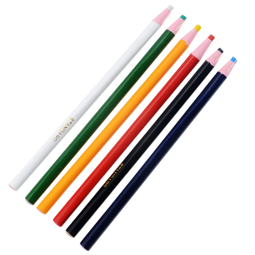 Lápices de tiza de sastre de costura sin cortes coloridos, rotulador de  tela para accesorios de costura a medida, lápiz de ropa de tiza -   México