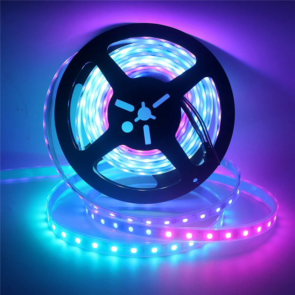 Пиксельная Светодиодная лента WS2811 5050 RGB 1/2/5 м 12 В постоянного тока полноцветная