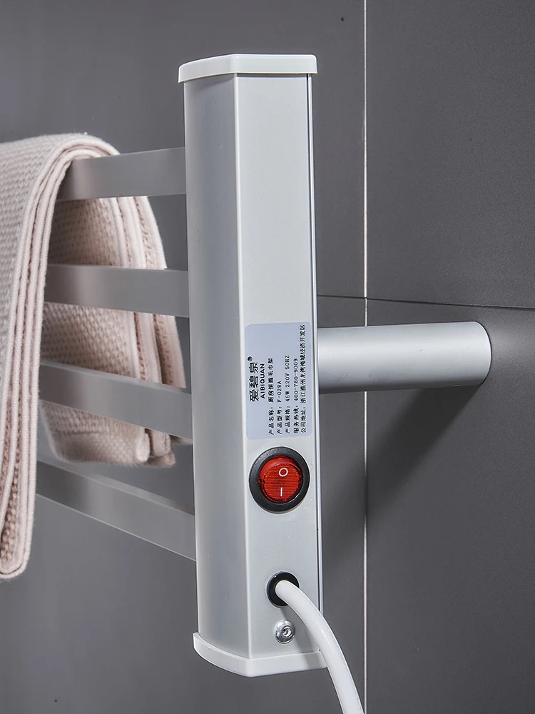  Electric Towel Rack Household Constant Temperature Towel Drying Rack Bathroom Kitchen Non-perforate - 4000325522650