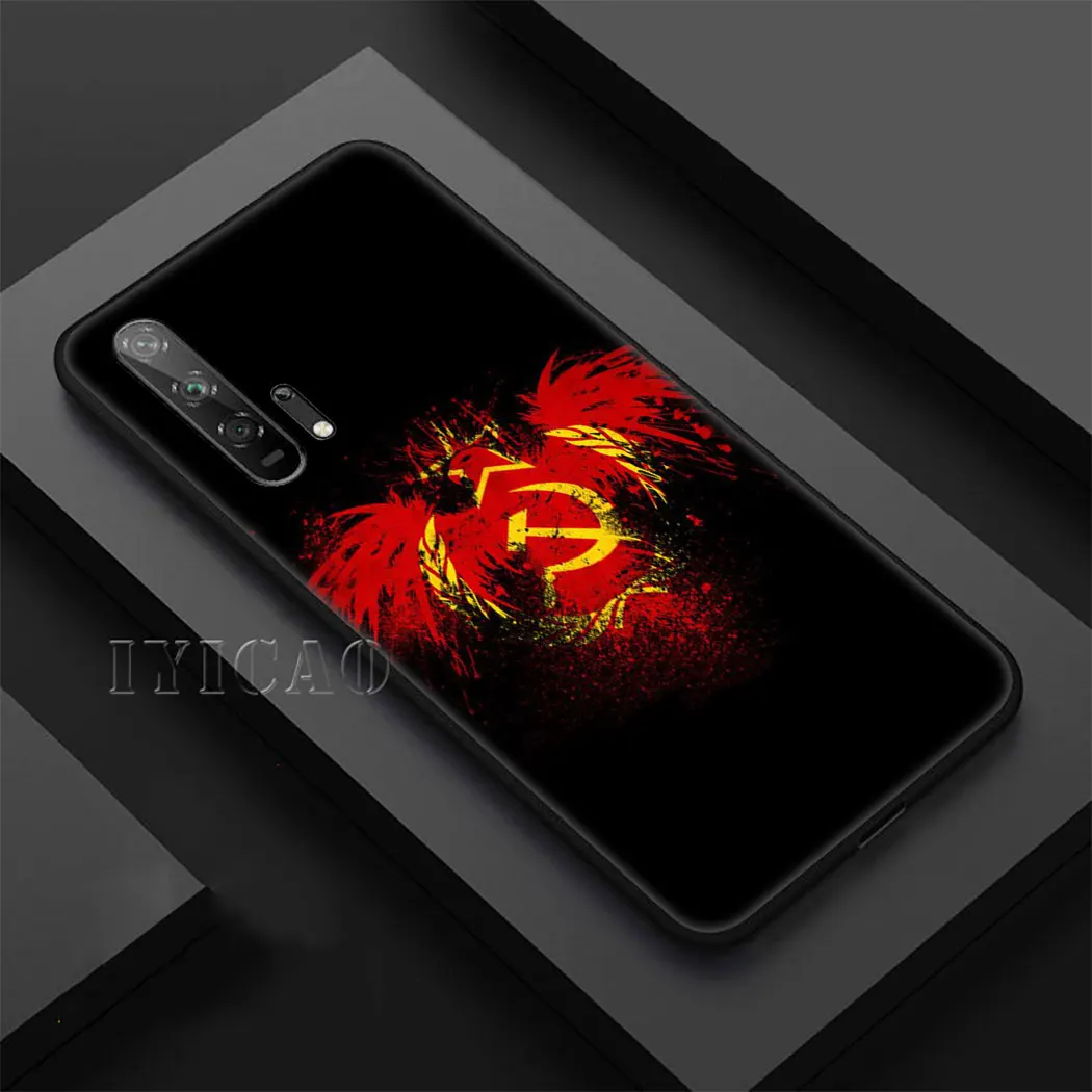 IYICAO Россия флаг герб мягкий чехол для телефона Huawei Honor 9X20 Pro 7A 7C 7X8 9 10 Lite 8X 8C Note 10 View 20 чехол