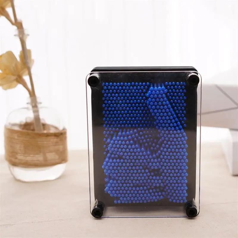 Dark blue S Горячая Распродажа, детская забавная игрушка, пластиковая 3D DIY модель, антистресс, клон, отпечаток пальца, игла, слизи, ручная форма, детские развивающие игрушки - Color: Dark blue S