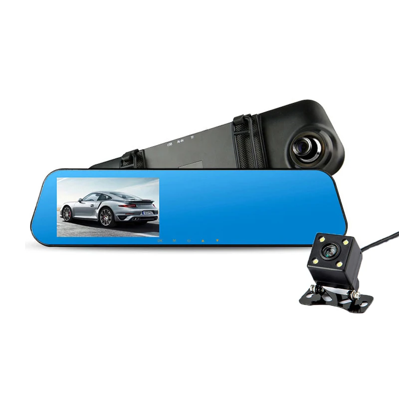 Зеркало видеорегистратор заднего вида 4 3 дюйма HD экран 1080 дюйма|dash cam 1080p|dvr dash camdash
