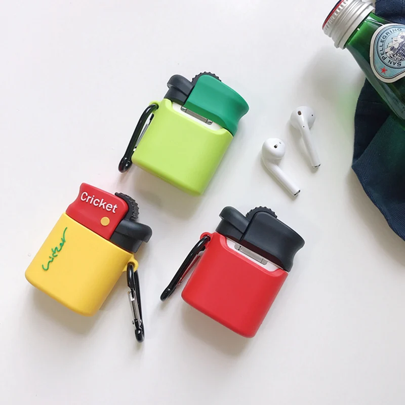 Q UNCLE Персонализированная Зажигалка для Apple Airpods Защитная крышка Беспроводная Bluetooth 2 поколения силиконовая пара наушников коробка