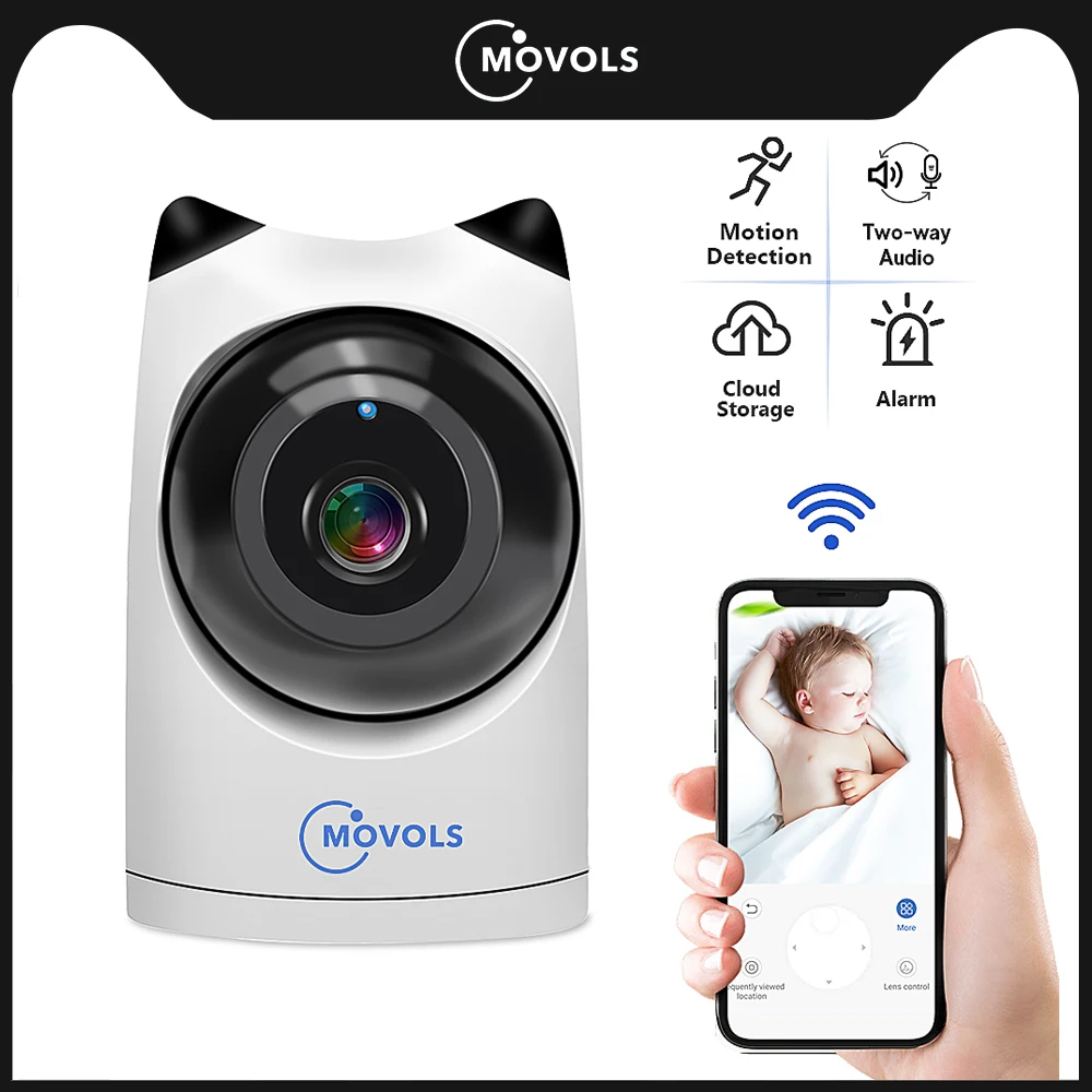 Movols Video Surveillance Camera Wireless Wifi IP 1080P Security Protection Smart Home Web 360 Ptz Indoor Baby Monitor Cameras |