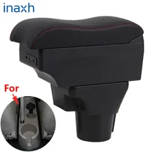 Accoudoir incurvé de voiture pour KIA Rio 2, boîte de rangement USB intérieur d'accessoires, pour KIA Rio2 2006 2007 2008 2009 2010 2011