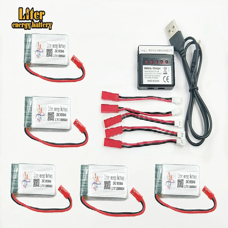 H11D H11C H11WH батарея Ультра-высокая емкость 3,7 в 1300 мАч 903048 25c rc Дрон Квадрокоптер H11D H11WH серии запчасти