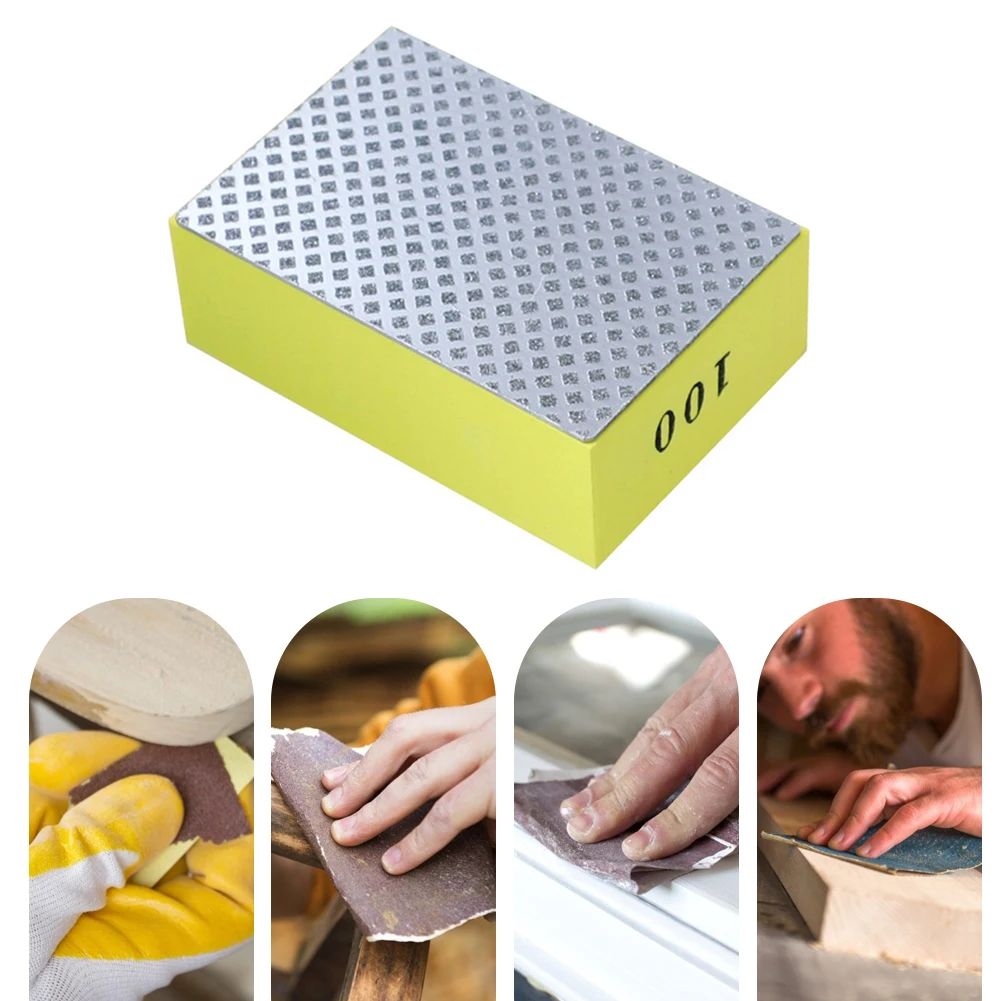 Professional Diamond Hand Polishing Pad Tile Glass Grinding Block Pad