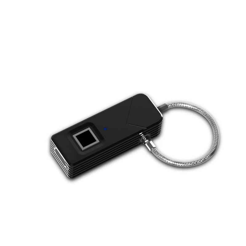 

ABKK-Outdoor Portable Smart Fingerprint Lock Top Security Fingerprint Padlock For Travel Bags Luggage Suitcase Backpack