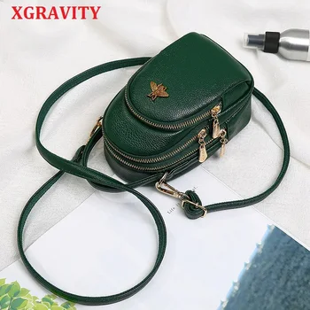 

XGRAVITY New 2020 Fashion Mini Shoulder Bags Bee Design Women Small Handbag One Shoulder Belt Bags Elegant Lady Small Bags H046
