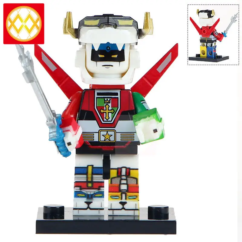 Светло-серый 20 шт. WM6069 механик робот Voltes V лидер Daimos Com-Battler V мазинкайзер зверь король модель строительные блоки игрушки - Цвет: Светло-серый