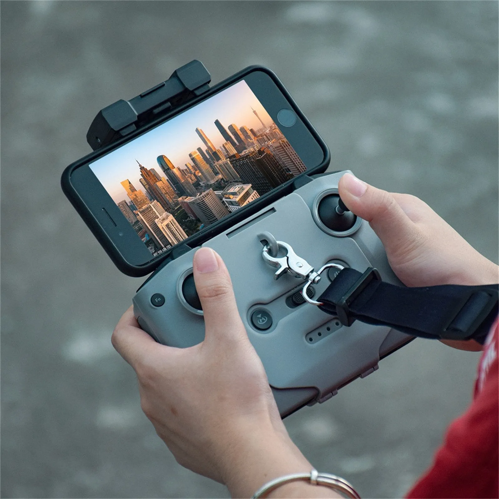 Remote Control Hook Holder With Strap Adjustable Lanyard For DJI Mavic MINI 2 neck strap designed for drone | Электроника