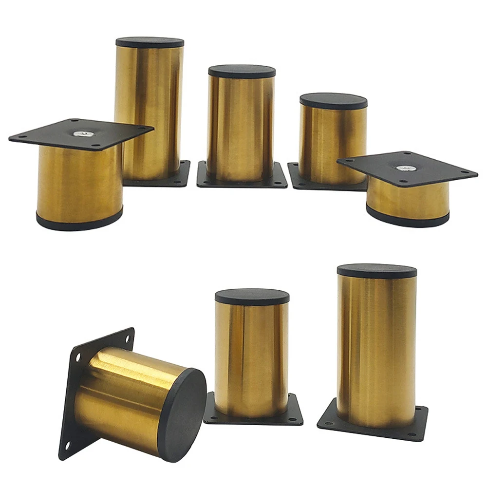 Description Picture 6 of item4pcs Metal Furniture Legs Black Stainless Steel Sofa Replacement Feet for Bathroom Cabinet Dresser Bed Coffee Table Feet Fitting