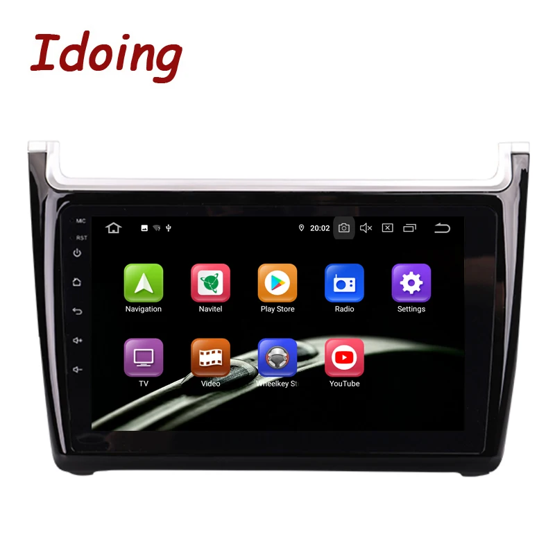 Top Idoing 9" 2.5D IPS Car Android 9.0 Radio Multimedia Player For VOLKSWAGEN/VWPolo 2011-2015 PX5 Octa Core 4G+64G GPS Navigation 2