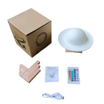 

3D Printing Saturn Lamp Home Decor Creative LED Bedroom Night Light With Remote Control Kids Gift Night Lamp