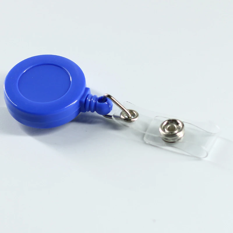 5Pcs/set Retractable Badge ID Name Tag Card Badge Holder Reels Office Supplies - Цвет: BL