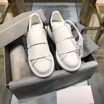 

Hook Loop White Sneakers Women Round Toe Platform High Super Shoes Woman Fashion Flats Wedge Heel Causal Shoes Tenis Feminino