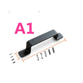 

Carbon steel black interior barn sliding door handle gate handle door handles door lock