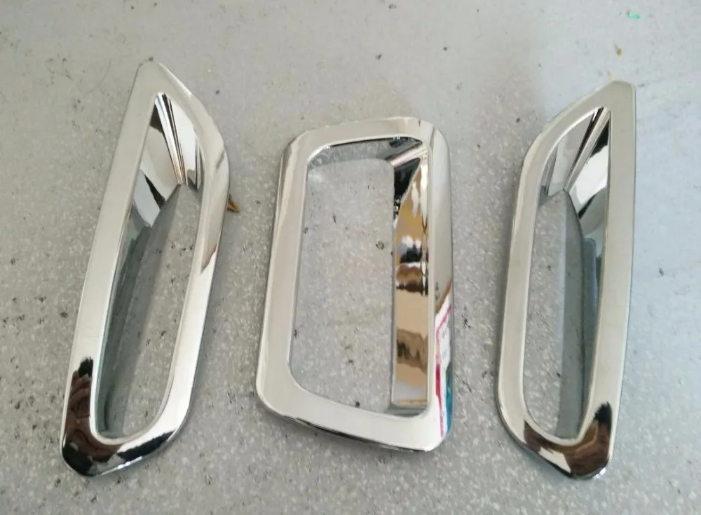 High-quality ABS plating fog box 2014 2015 FOR Nissan X-Trail fog lamp shade Rear bumper light decorative sequins