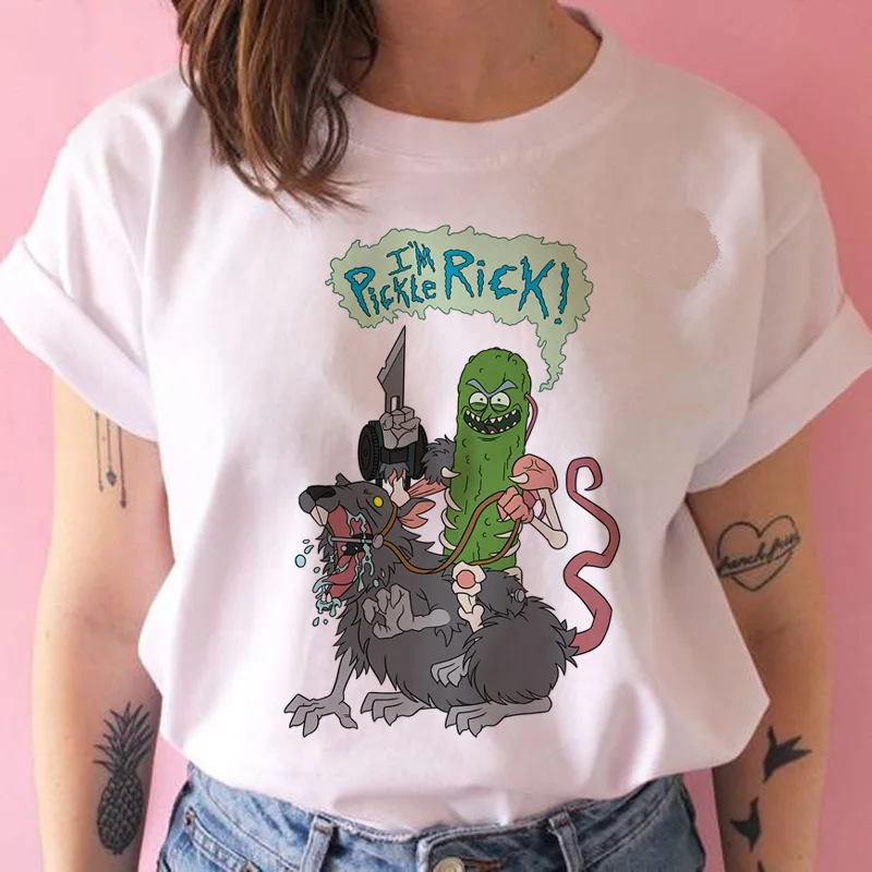 Rick and morty/женская футболка, забавная Новая модная футболка с рисунком в стиле Харадзюку, футболка с принтом ulzzang, женская одежда - Цвет: 697
