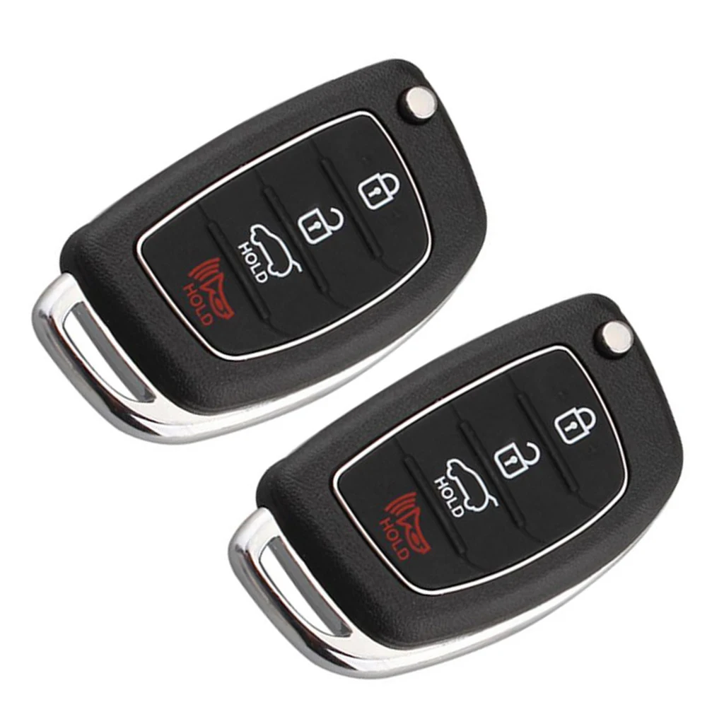 2x Replacement Car Remote Key Case For Hyundai I10 I20 I30 I35 I40 Genesis