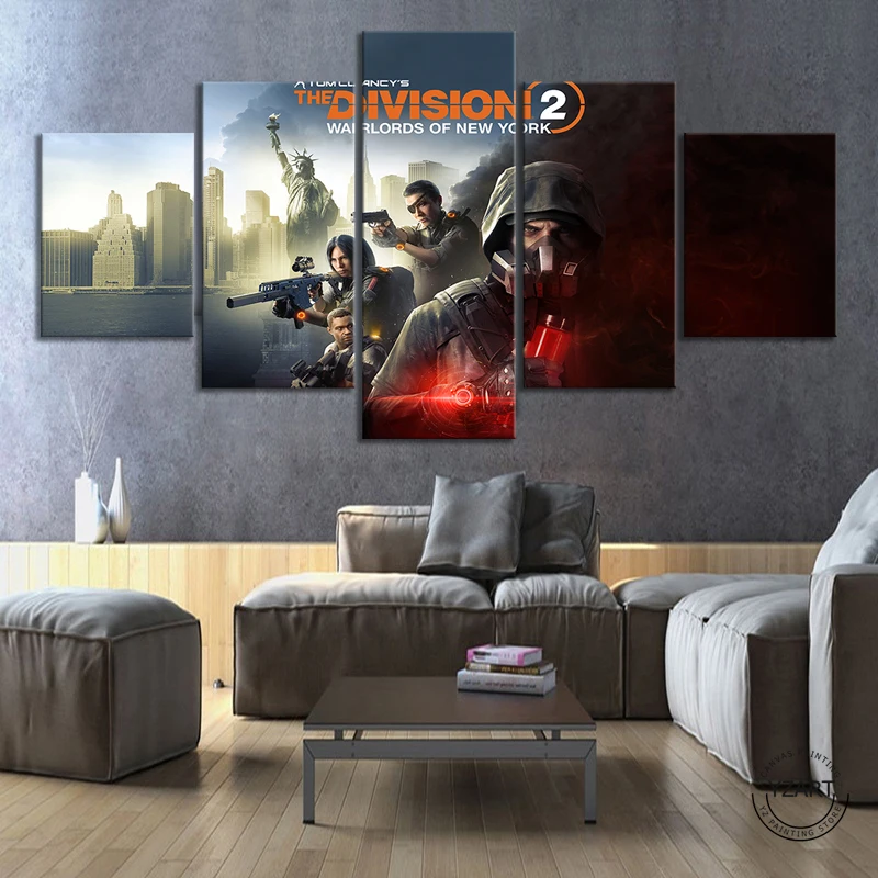 Video Games Tom Clancys Thedivision Artwork Pictures Canvas Paintings Fantasy Wall Art for Home Decor Unframed | Дом и сад