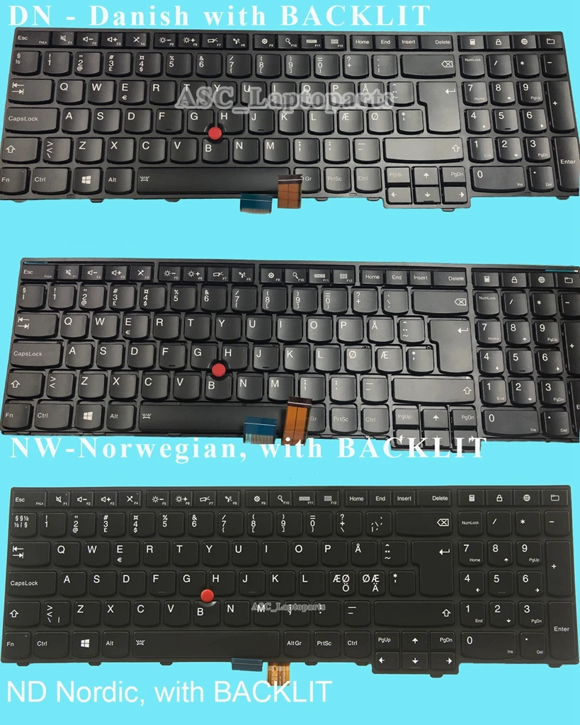 New SD Swedish Nordic Finnish Danish Norwegian Backlit Keyboard For