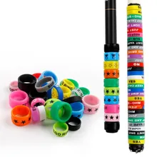 

20pcs Fishing Rods Handle Protective Case Anti-Slip Silica Gel Pole Clip O Rings Protector Flexible Ring Tackle Pesca