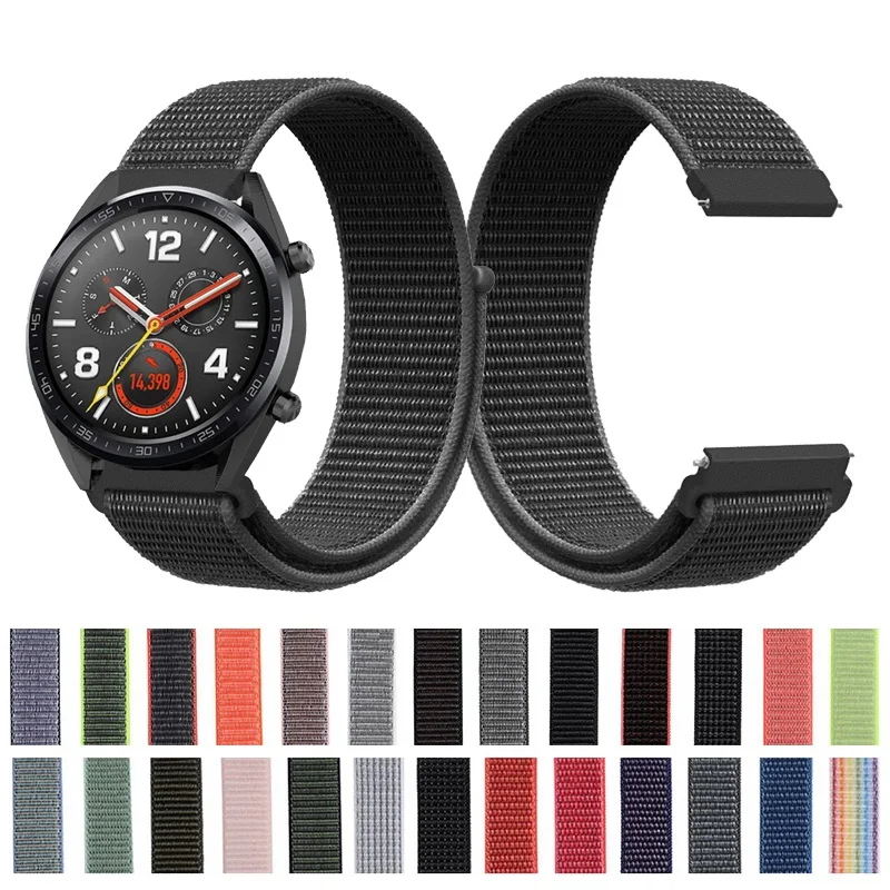 Нейлоновый ремешок на запястье для Huawei Watch GT huawei watch 2 Классические ремешки часов 22