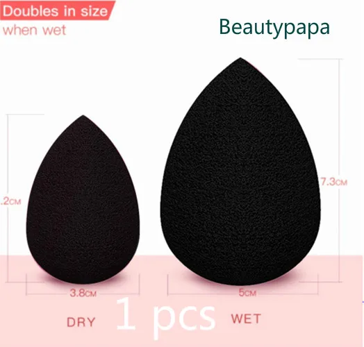 BeautyPaPa черный макияж аппликатор супер мягкий спонж для нанесения пудры блендер Гладкий контур основания спонж для Blender