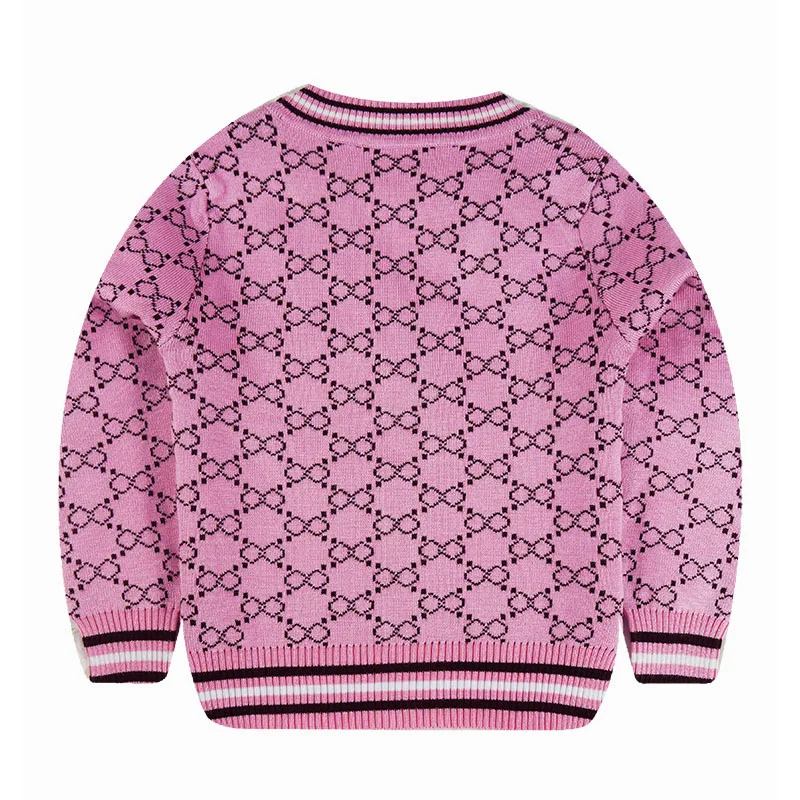 

Girls' Knitted Cardigan Sweater Korean-style Versatile Small CHILDREN'S Baby Cotton Childrenswear Autumn Spring And Autumn Donge
