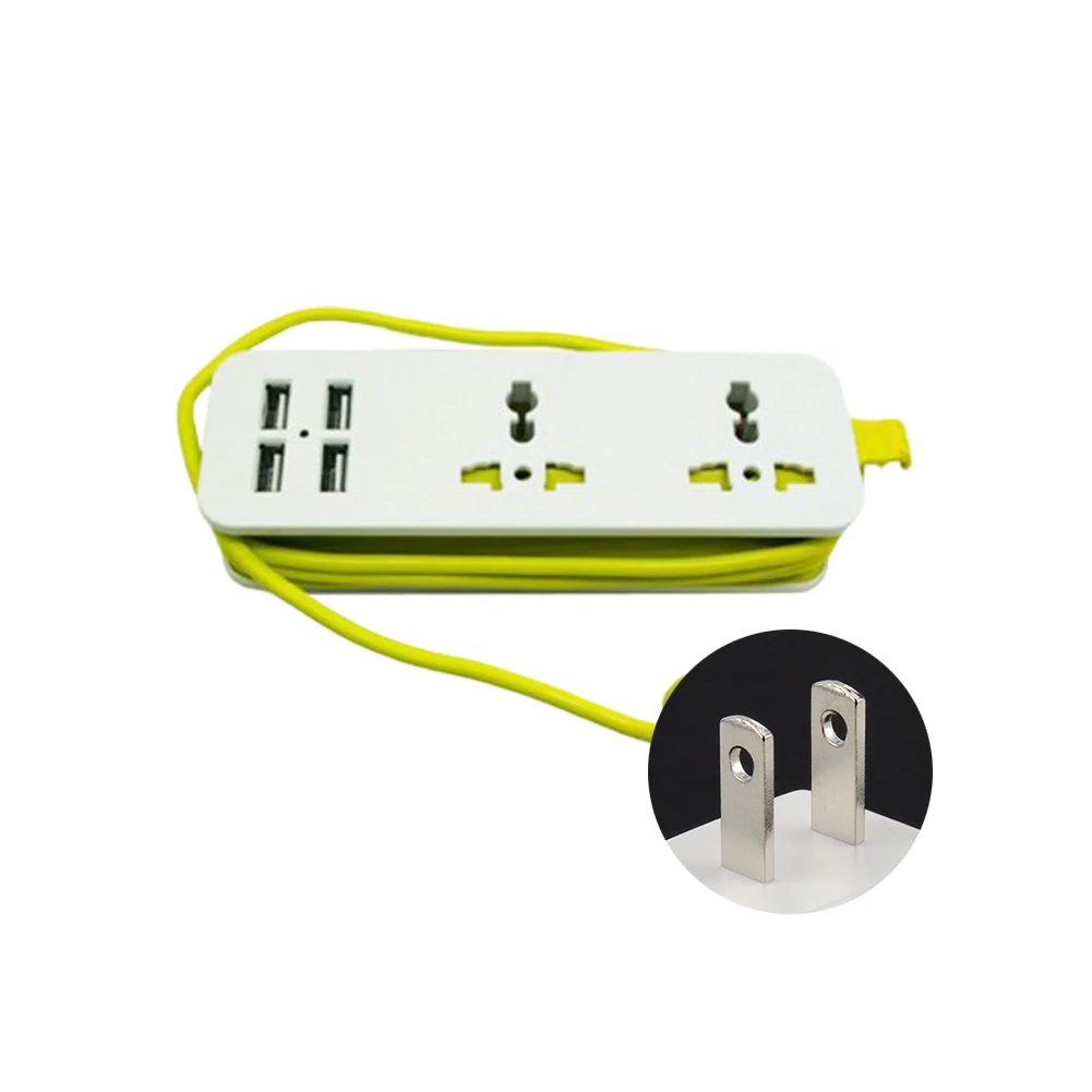 4 USB удлинительная розетка, быстрая зарядка, практичный ряд, многофункциональная, для офиса, дома, путешествий, проводка, портативная вилка, блок питания