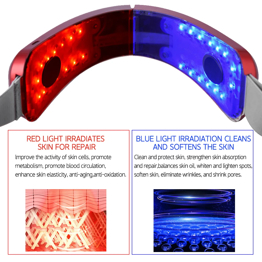 V Face Facial Machine Electric V-Line Up Lift Belt Face Massage LED Skin Lifting Firming Beauty Device Double Chin Reducer