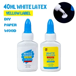 Colle blanche jaune crème 40ml, blanc fait à la main pour étudiant, Non toxique et écologique, 50ml 10473 35G 1mm 