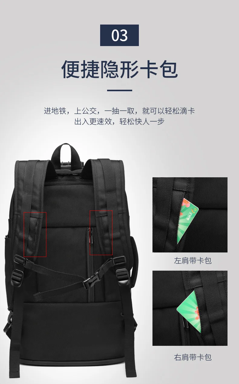 Ozuko New Style Outdoor Riding Backpack Multilayer Storage Waterproof Backpack Men's Cross Border USB Computer Backpack