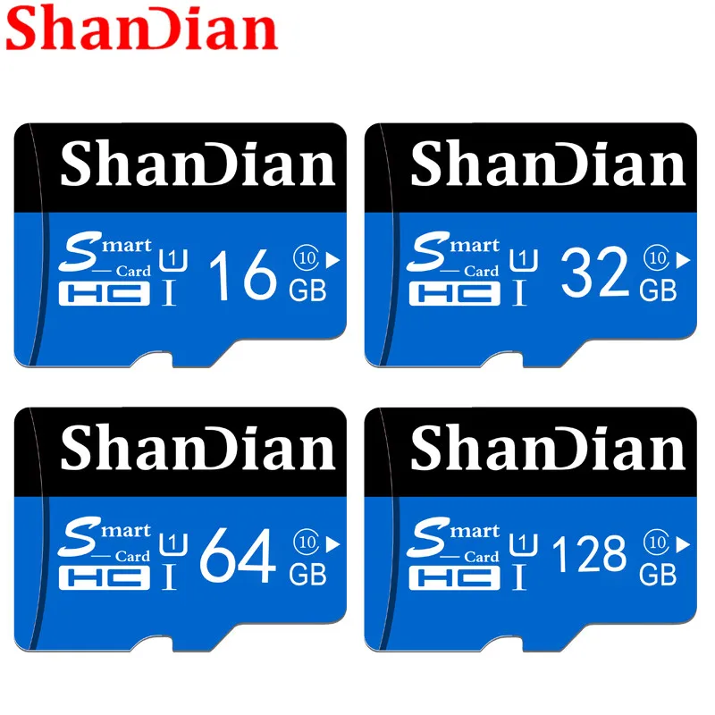 SHANDIAN карта памяти, SD карта, 256 ГБ, 32 ГБ, 64 ГБ, 128 ГБ, 512 ГБ, SDHC, SDXC класс, TF, SD карты, высокая скорость