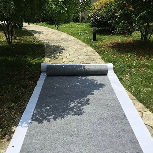 

Aisle Runners Wedding Accessories Gray Aisle Runner Carpet Rugs for Step Repeat Display, Ceremony Parties and Events Indoor