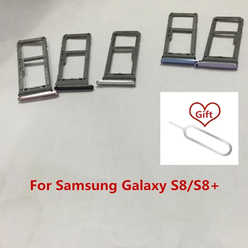 Для Samsung Galaxy S8/S8 Plus держатель лотка для sim карты S8 S8Plus одиночный/двойной слот
