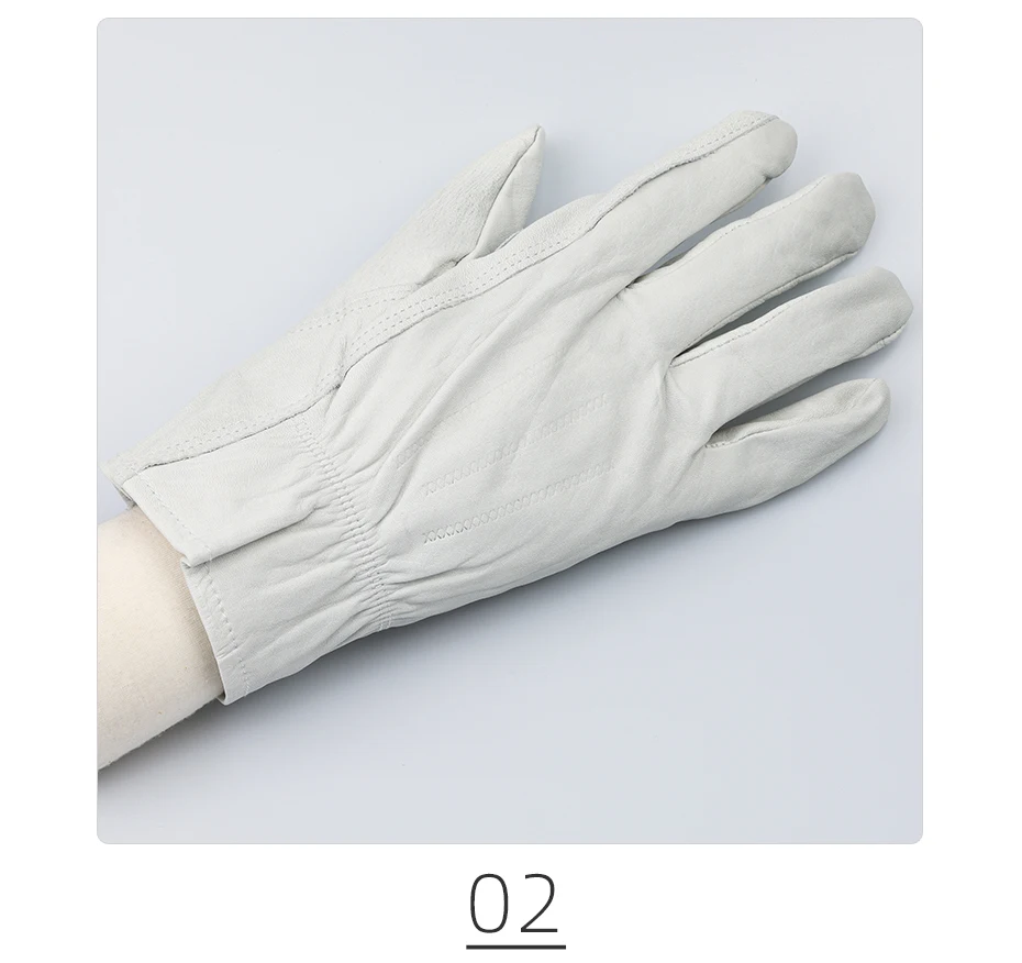 QIANGLEAF Фирменная Новинка защитные рабочие перчатки сварочные мужские белые защитная одежда модные перчатки рабочие европейские размеры H93w