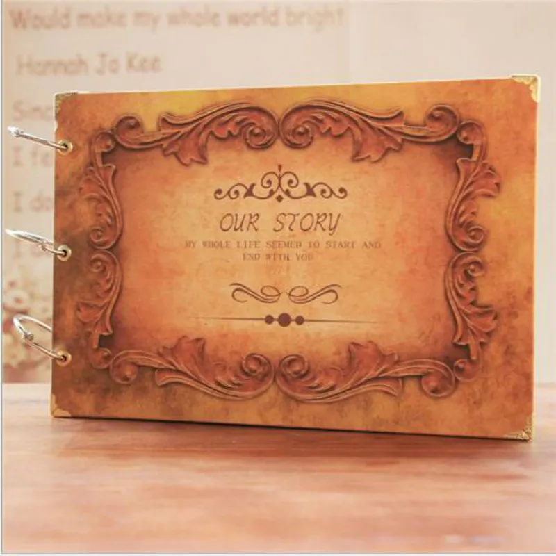 10 дюймовый альбом сделай сам для скрапбукинга наша история фотоальбомы ручной